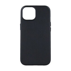 Kryt TopQ Leather iPhone 15 s MagSafe černý 105073 (pouzdro neboli obal na mobil iPhone 14)
