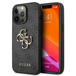 Originální pouzdro GUESS 4G Big Metal Logo GUHCP13L4GMGGR pro Iphone 13 Pro grey