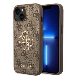 Originální pouzdro GUESS 4G Big Metal Logo GUHCP15M4GMGBR pro Iphone 15 Plus brown