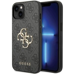 Originální pouzdro GUESS 4G Big Metal Logo GUHCP15M4GMGGR pro Iphone 15 Plus grey