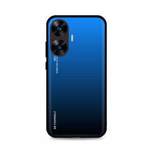 Kryt TopQ LUXURY Realme C55 pevný duhový modrý 106410 (pouzdro neboli obal na mobil Realme C55)