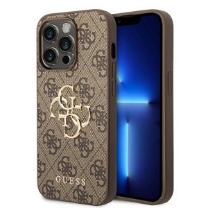 Originální pouzdro GUESS 4G Big Metal Logo GUHCP15X4GMGBR pro Iphone 15 Pro Max brown