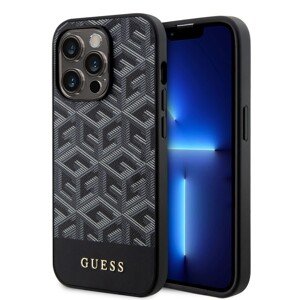 Guess PU G Cube MagSafe Zadní Kryt pro iPhone 15 Pro Black