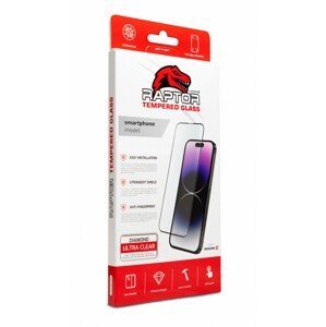 Tvrzené sklo Swissten Raptor Diamond Ultra Clear 3D pro Samsung S23 černé s funkční čtečkou otisku prstů