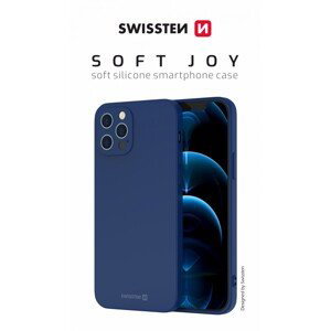 Zadní kryt Swissten Soft Joy pro iPhone 15 Pro Max modrý