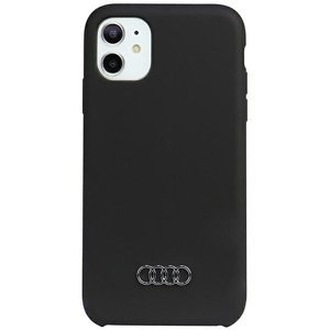 Originální pouzdro AUDI hardcase Silicone Case AU-LSRIP11-Q3/D1-BK pro Iphone 11/ Xr black