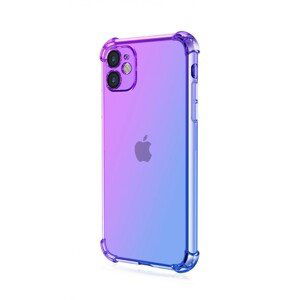 Kryt TopQ iPhone 11 Shock duhový fialovo-modrý 109757 (pouzdro neboli obal na mobil iPhone 11)