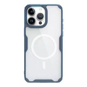 Nillkin Nature Pro Magnetic TPU Case pro Iphone 14 Pro transparentní-modrý