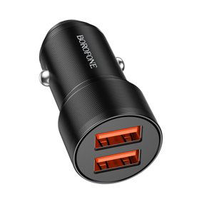 Adaptér do auta Borofone BZ19 Dual 12W černý