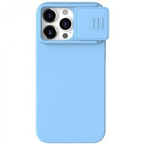 Nillkin CamShield Silky Silikonový Kryt pro Apple iPhone 15 Pro Blue Haze