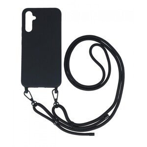 Kryt TopQ Simple Samsung A34 černý se šňůrkou 111329 (pouzdro neboli obal na mobil Samsung A34)