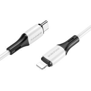 Borofone kabel BX79 - Type C to Lightning - PD 20W 1 metr bílý