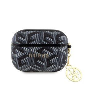 Guess PU G Cube Charm Pouzdro pro AirPods Pro Black