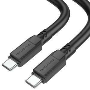 Kabel Borofone BX81 Goodway - typ C na typ C - PD 60W 3A 1 metr černý