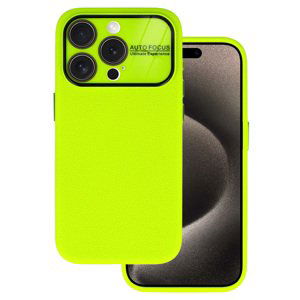 Pouzdro Tel Protect Lichi Soft pro Iphone 15 Pro lime