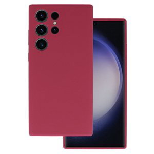 Silicone Lite Case pro Samsung Galaxy S23 Ultra burgundy