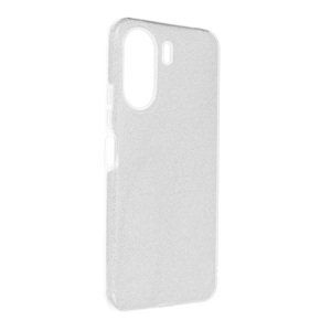 Kryt TopQ Xiaomi Redmi 13C glitter stříbrný 116639 (pouzdro neboli obal na mobil Xiaomi Redmi 13C)