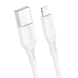 Kabel Borofone BX47 Coolway - USB na Lightning - 2,4A 1 metr bílý