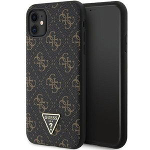 Originální pouzdro GUESS hardcase 4G Triangle Metal Logo GUHCN61PG4GPK pro Iphone 11/XR černé