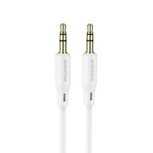 Audio kabel Borofone BL18 jack 3,5 mm na jack 3,5 mm bílý