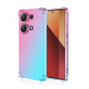 Kryt TopQ Xiaomi Redmi Note 13 Pro Shock duhový mentolovo-růžový 120983 (pouzdro neboli obal na mobil Xiaomi Redmi Note 13 Pro)