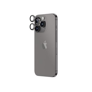 Tvrzené sklo Amazing Thing AR Lens Glass IP15CAM3GYGLA na kameru pro iPhone 15 Pro-15 Pro Max (3 ks) šedé