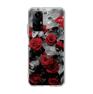 Kryt TopQ Image Xiaomi Redmi Note 12S Image pevný Červené růže mix 121607 (pouzdro neboli obal na mobil Xiaomi Redmi Note 12S)