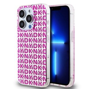 Zadní Kryt DKNY PC/TPU Repeat Pattern pro iPhone 15 Pro Pink