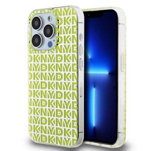 Zadní Kryt DKNY PC/TPU Repeat Pattern pro iPhone 15 Pro Yellow