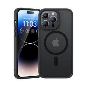 Zadní kryt Benks Etui Magnetic Mist Metal Frame pro iPhone 15 Pro černý