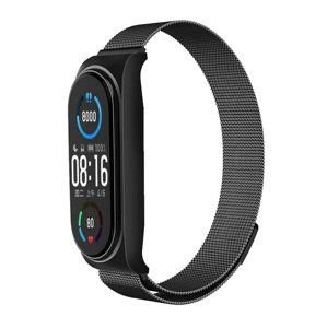 Kovový řemínek TopQ Metal pro Xiaomi Mi Band 7 černý 123343