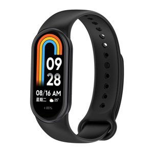 Silikonový řemínek Techsuit W014 pro Xiaomi Mi Band 8 černý 124610