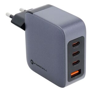 Adaptér Forcell F-Energy 3x USB-C a USB-A s funkcí rychlonabíjení 100W modrý 125026