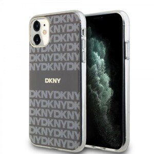 Zadní Kryt DKNY PC/TPU Repeat Pattern Tonal Stripe Magsafe pro iPhone 11 Beige