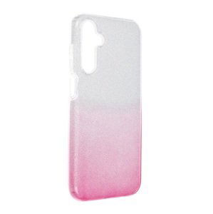 Kryt TopQ Samsung A55 glitter stříbrno-růžový 125609 (pouzdro neboli obal na mobil Samsung A55)
