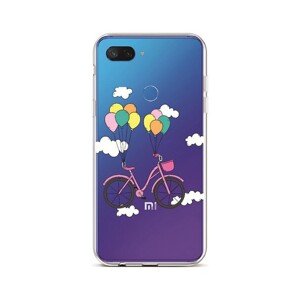 Kryt TopQ Xiaomi Mi 8 Lite silikon Pink Bike 36396 (pouzdro neboli obal na mobil Xiaomi Mi 8 Lite)