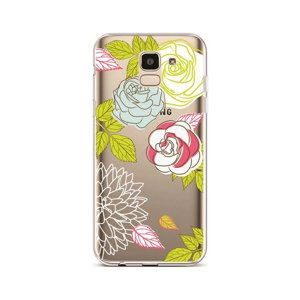 Kryt TopQ Samsung J6 silikon Abstract Roses 37971 (pouzdro neboli obal na mobil Samsung J6)