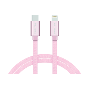Datový kabel Swissten USB-C / Lightning 1,2m růžový 38134
