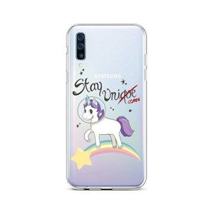 Kryt TopQ Samsung A50 silikon Stay Unicorn 41792 (pouzdro neboli obal na mobil Samsung A50)