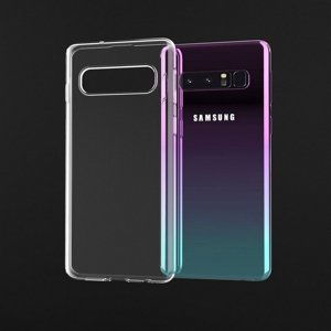 Kryt Swissten Clear Jelly Samsung S10 silikon průhledný 41914 (pouzdro neboli obal na mobil Samsung S10)