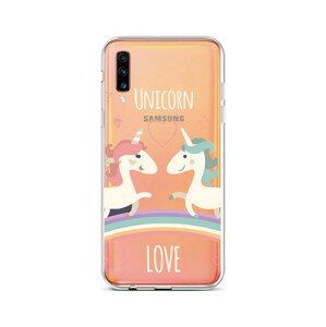 Kryt TopQ Samsung A70 silikon Unicorn Love 42008 (pouzdro neboli obal na mobil Samsung A70)