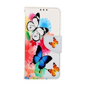 Pouzdro TopQ Samsung A20e knížkové Barevné s motýlky 42944 (kryt neboli obal na mobil Samsung A20e)