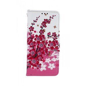 Pouzdro TopQ Xiaomi Redmi Note 8T knížkové Kytičky textil 46848 (kryt neboli obal na mobil Xiaomi Redmi Note 8T)