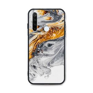 Kryt TopQ LUXURY Xiaomi Redmi Note 8T pevný Marble šedo-zlatý 46898 (pouzdro neboli obal na mobil Xiaomi Redmi Note 8T)