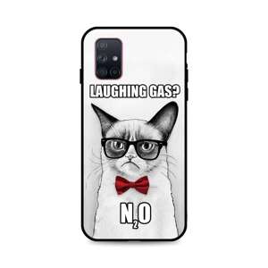 Kryt TopQ Samsung A71 3D silikon Grumpy Cat 47518 (pouzdro neboli obal na mobil Samsung A71)