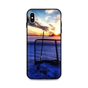 Kryt TopQ iPhone XS silikon Hockey Sunset 49167 (pouzdro neboli obal na mobil iPhone XS)