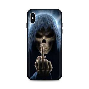 Kryt TopQ iPhone XS silikon Fuck Off 49184 (pouzdro neboli obal na mobil iPhone XS)