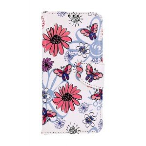 Kryt TopQ Xiaomi Redmi Note 9 Pro knížkový Flowers 50663 (pouzdro neboli obal na mobil Xiaomi Redmi Note 9 Pro)