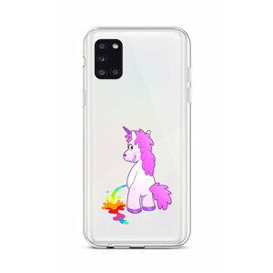 Kryt TopQ Samsung A31 silikon Rude Unicorn 50918 (pouzdro neboli obal na mobil Samsung A31)