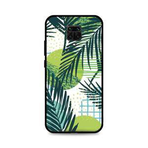 Kryt TopQ LUXURY Xiaomi Redmi Note 9 Pro pevný Green Leaves 52592 (pouzdro neboli obal na mobil Xiaomi Redmi Note 9 Pro)